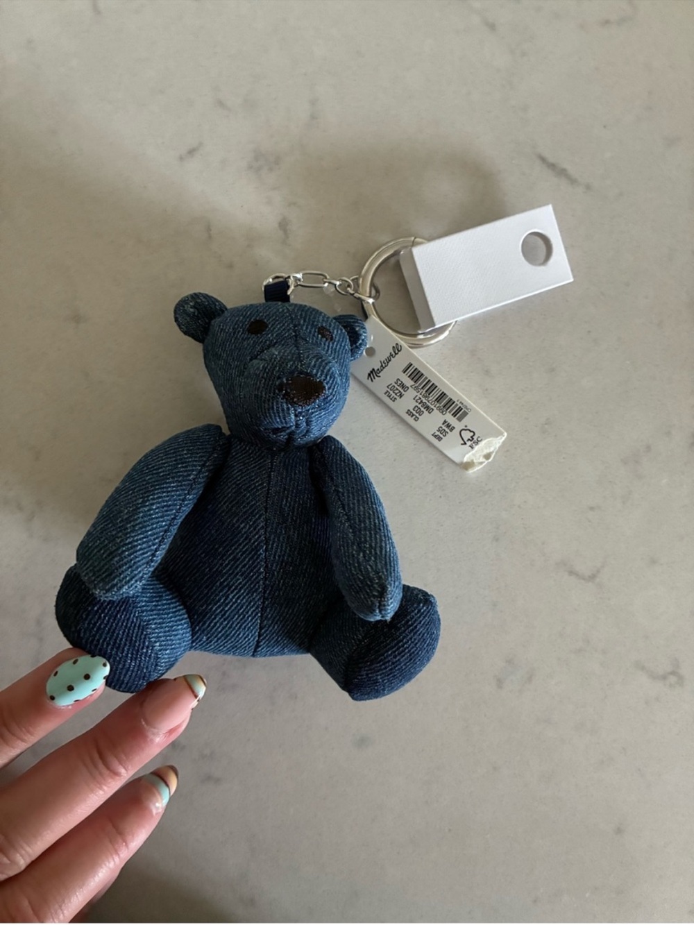 Madewell denim bear bag charm 💙🐻 
NWT $58 new
